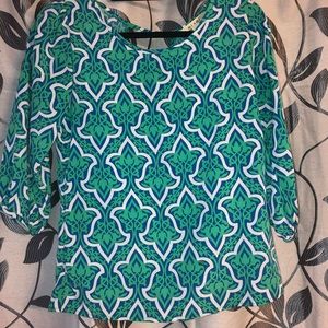 Green blouse